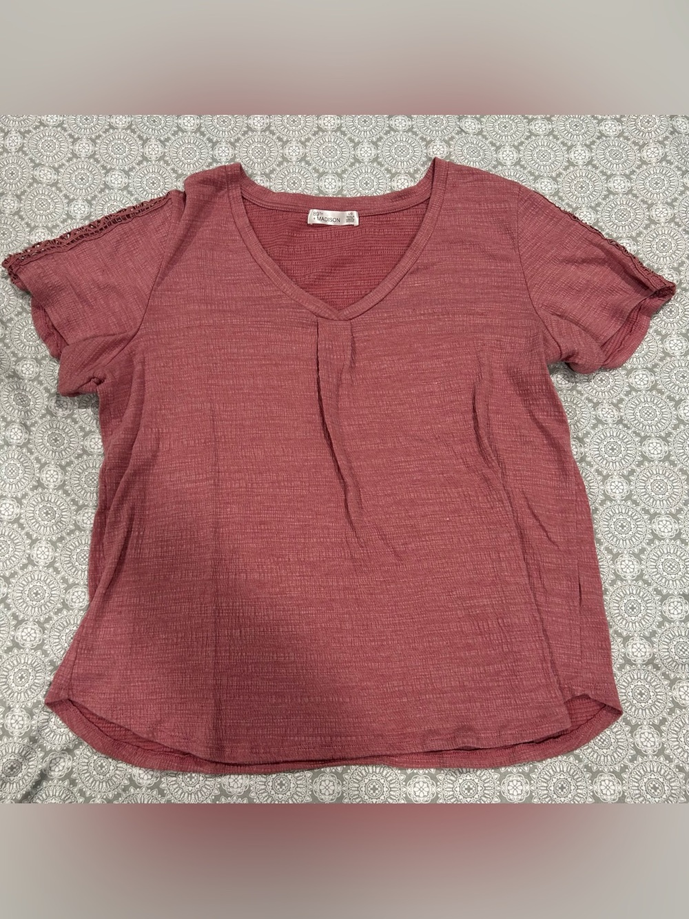 89th + Madison pink top